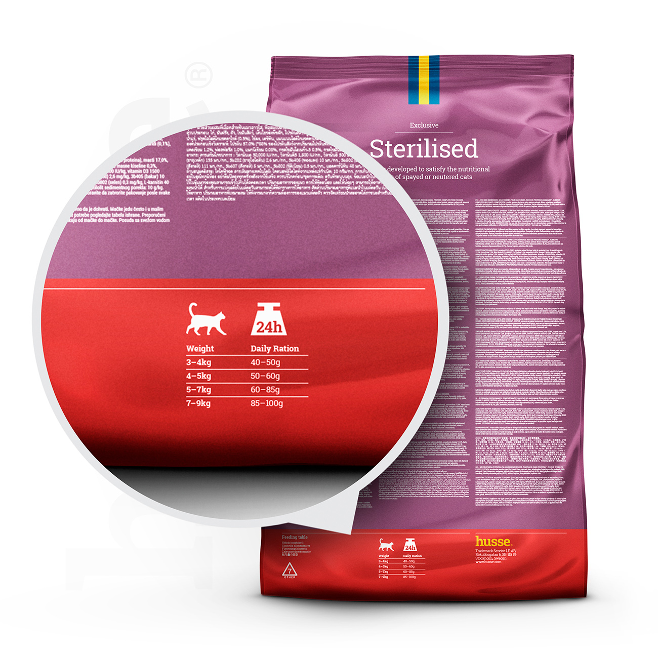Exclusive Sterilised, 7 kg | Dry food made to satisfy a sterilised cat’s unique nutritional needs