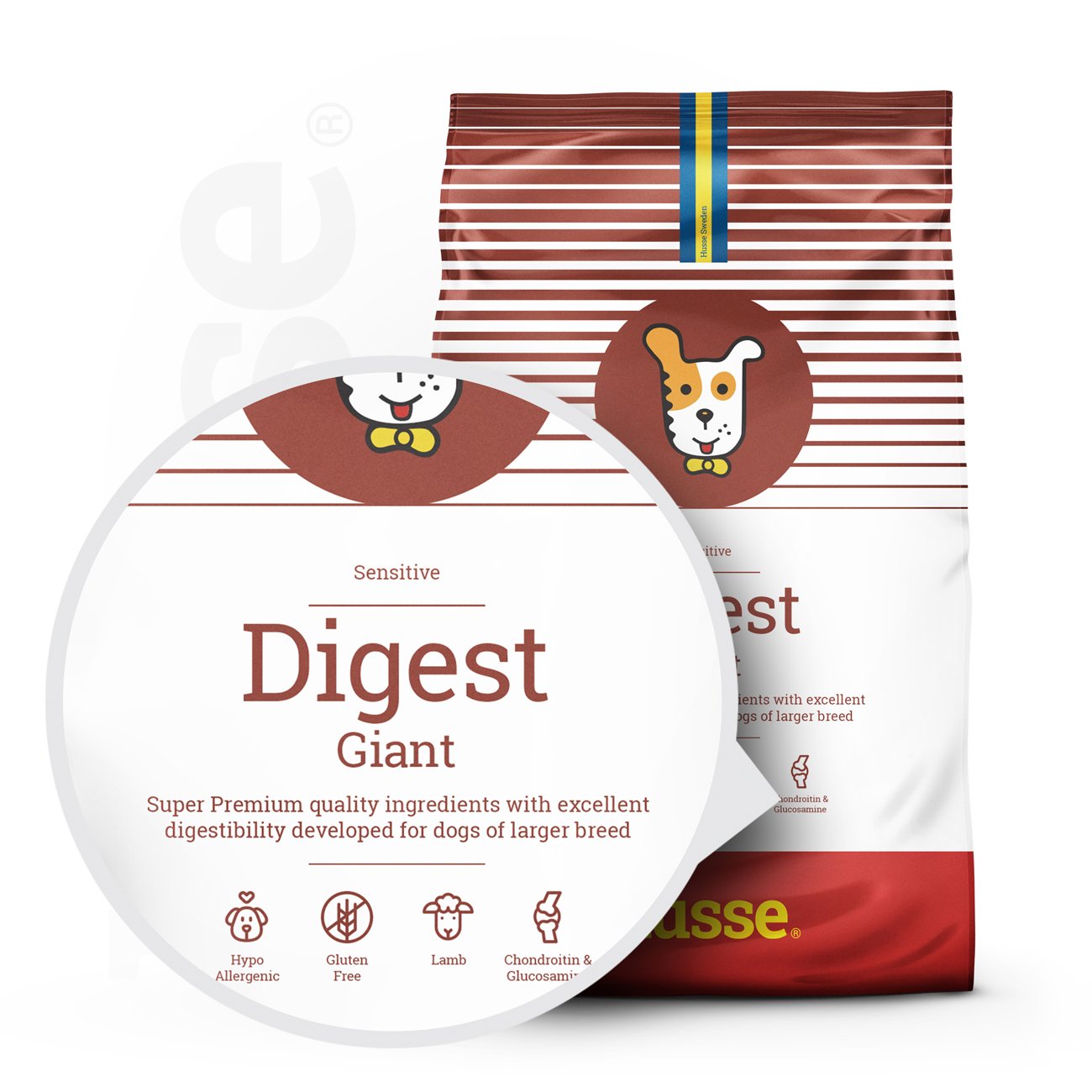 Sensitive Digest Giant | Hypoallergenic dry food for large breed dogs with digestive sensitivities