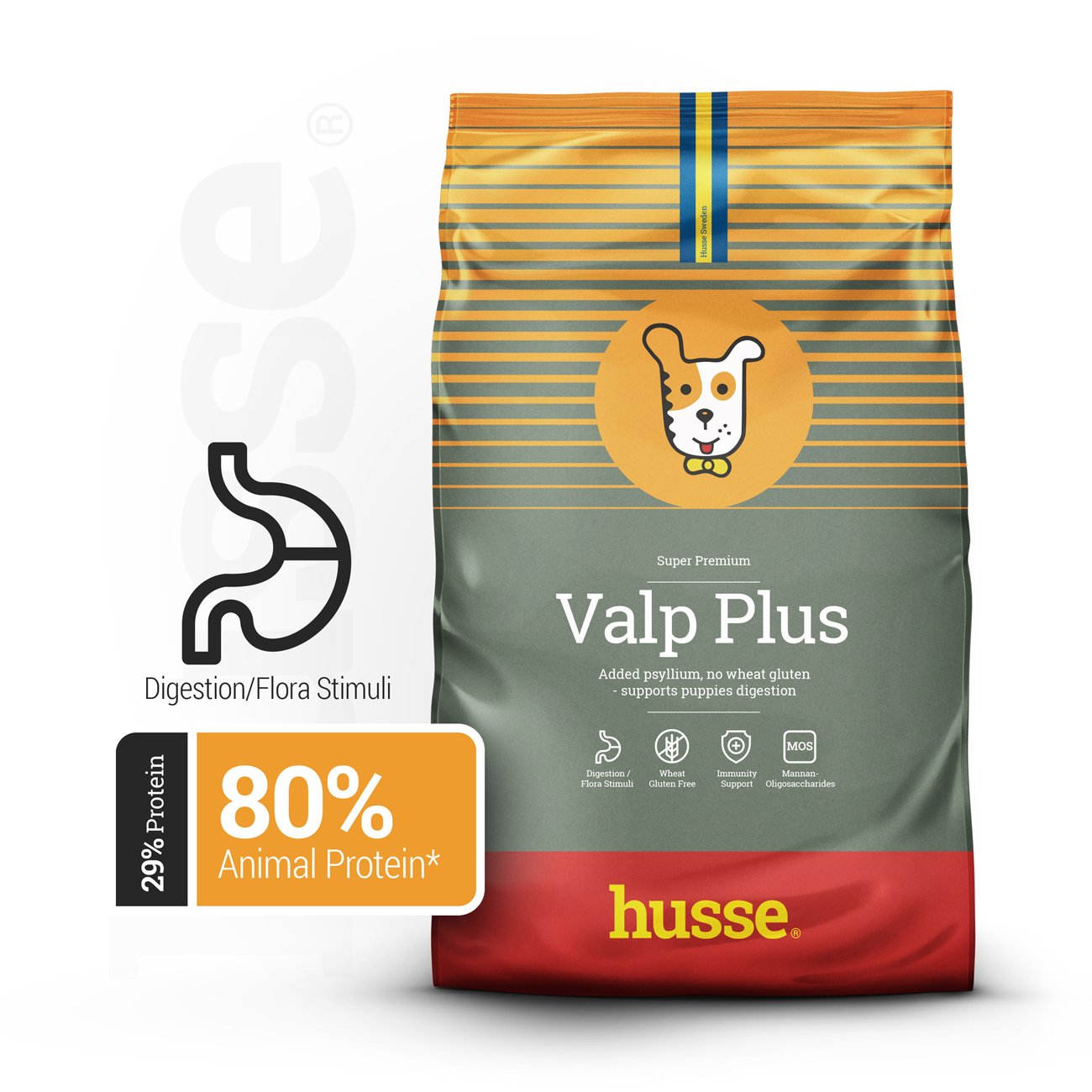 Valp Plus, 12.5 kg | Complete nutrition with psyllium & vegetable fibres for smooth digestion