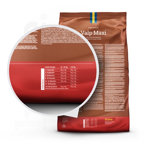 Valp Maxi | Balanced nutrition for puppies & mother dogs of large breeds