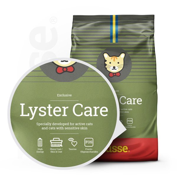 Exclusive Lyster Care, 7 kg | Kibbles for active cats or cats with sensitive skin & coat