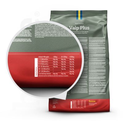 Valp Plus, 12.5 kg | Complete nutrition with psyllium & vegetable fibres for smooth digestion