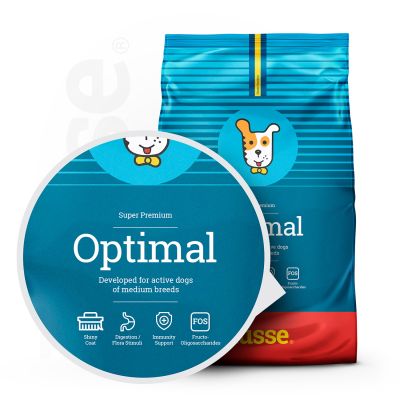 Optimal, 15 kg | Dog dry food designed to meet increased energy needs
